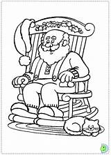 Dinokids Coloring Claus Santa Close sketch template