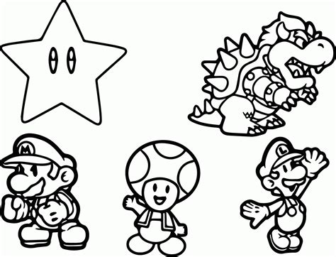 mario characters drawing easy clip art library
