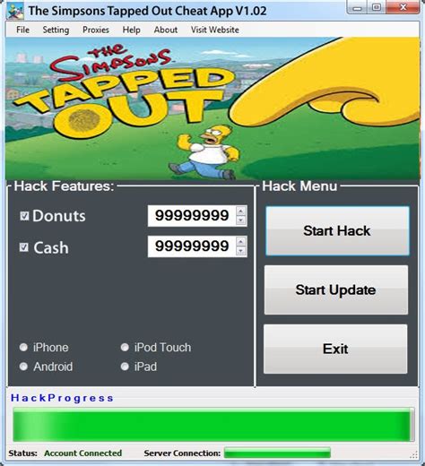 simpsons tapped  hack cheat  hacks