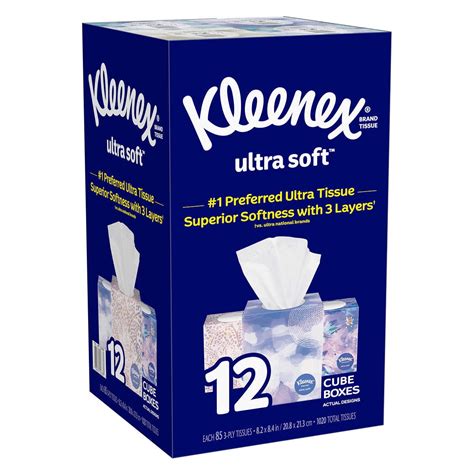 kleenex ultra soft facial tissue  ply  count  pack walmartcom