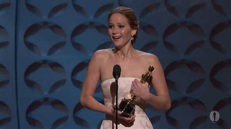 Jennifer Lawrence Wins Best Actress 2013 Oscars Youtube