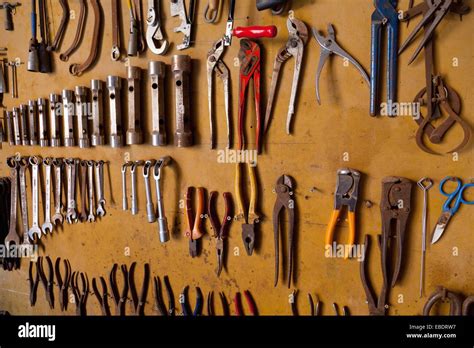 hand tools    machine shop  venice italy europe stock photo