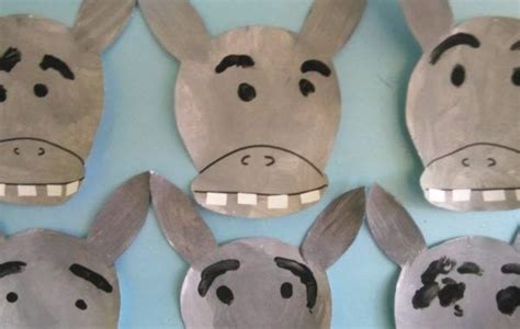donkey craft idea images  pinterest donkey preschool