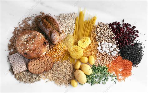 carbohydrate containing foods stock image c014 1137 science photo