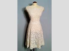RESERVED Vintage Romance Off White Lace Dress by SLVintage