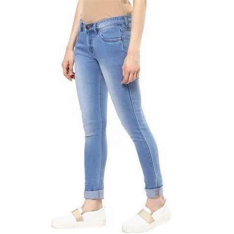 skinny ladies blue denim jeans waist size 28 32 inch rs 295 piece