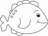 Fish Clip Clipart Outline Little Kids Mycutegraphics Coloring sketch template