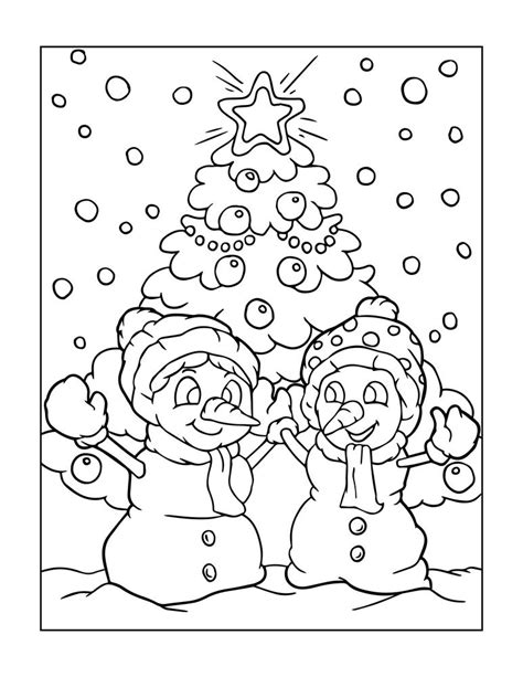 snowman coloring pages  print north pole christmas