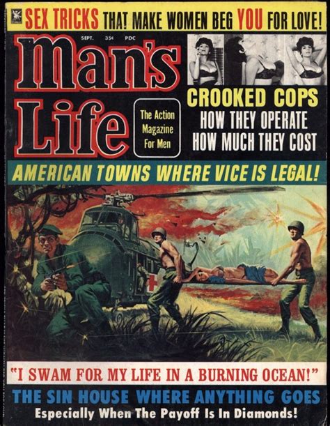 hilarious headlines from the covers of man s life magazine in the 50s and 60s