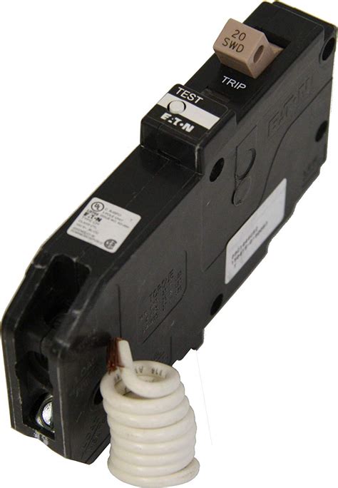 eaton chfgft plug  mount type ch ground fault circuit breaker  pole  amp  ebay