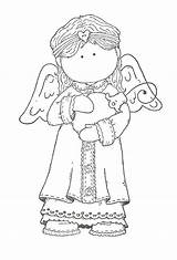 Coloring Pages Christmas Tilda Magnolia Angel Choose Board sketch template