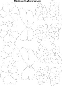 flower lei coloring craft printable