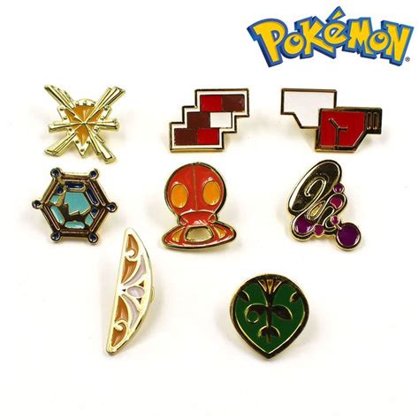 pokemon pins badges set pokemon gym badges gym badges pokemon gym