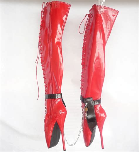 buy new ultra high heel 18cm heel ballet boots thigh