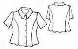 Blouse sketch template