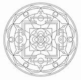 Coloring Pages Geometry Sacred Mandala Bing Getcolorings sketch template