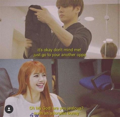 Pin By Samantha Wee On 리사 정국 Kpop Couples Couple Quotes Funny Bts