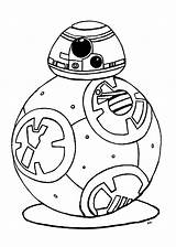 Coloring Bb8 sketch template