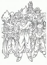 Dbz Coloring Pages Printable Everfreecoloring sketch template