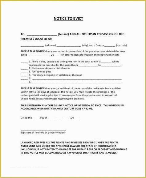 eviction notice template florida   printable eviction notice