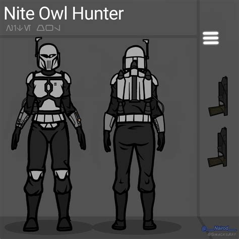 mandalorian shines nite owl hunter ejercito mando mandos