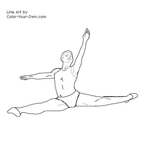 male dancer coloring page coloriage
