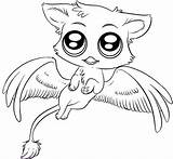 Coloring Pages Chibi Cute Anime Animal Gryphon Drawing Animals Printable Color Print Designlooter Drawings 76kb 555px sketch template