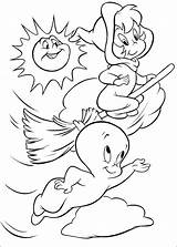 Casper Wendy Coloring Pages Friendly Categories sketch template
