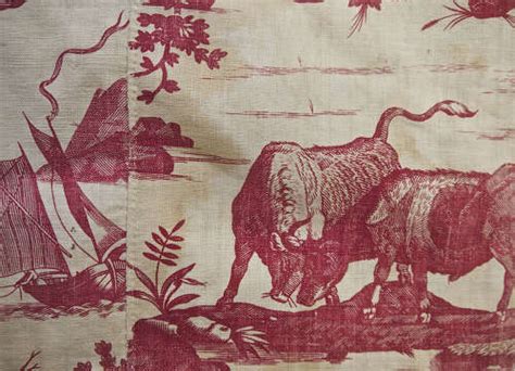 diane et endymion red toile french c 1785 in textiles