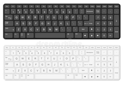computer keyboard template stock illustrations  computer
