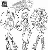 Monster High Coloring Printable Pages Sheets Print Characters Scribblefun sketch template