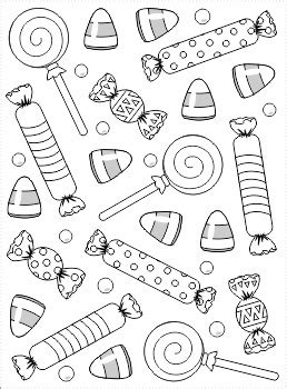 halloween candy coloring page  poster  ratselmeister tpt