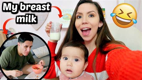 Husband Drinks My Breast Milk Prank Hilarious Youtube