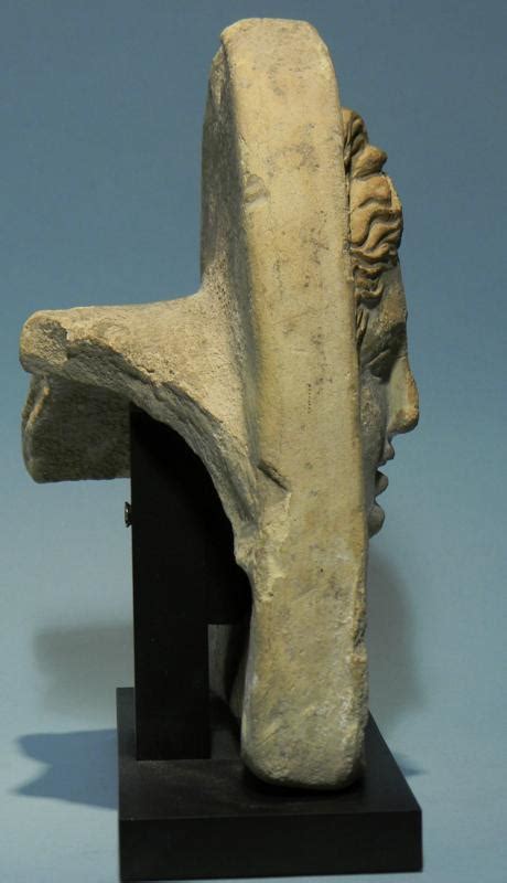 greek terracotta antefix maenad