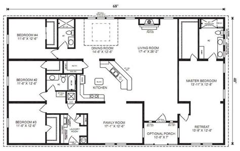 simple  bedroom house plans  bedroom ranch house floor plans modular home floor plans