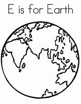 Earth Template Coloring Print sketch template