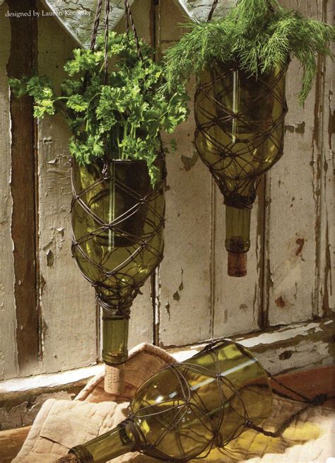 Free Upcycled Herb Garden Project Guide Bottle Art