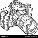 Doodle Camera Dslr Vector Royalty sketch template