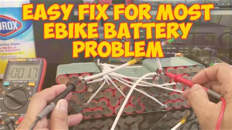 repair trouble shoot ebike battery easy fix youtube