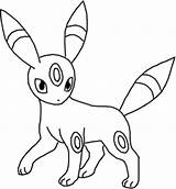 Umbreon Pokemon Pages Coloring Lineart Dreamworld Template Printable Deviantart Espeon sketch template