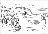 Mcqueen Cars Lightning Disney Pages Coloring Color Print sketch template
