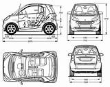 Smart Fortwo Car Blueprints Coupe 2007 Blueprint Drawing Cars Cliparts Chevrolet Data Library Clipart Choose Board Blueprintbox sketch template