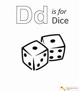 Dice Coloring Sheet sketch template