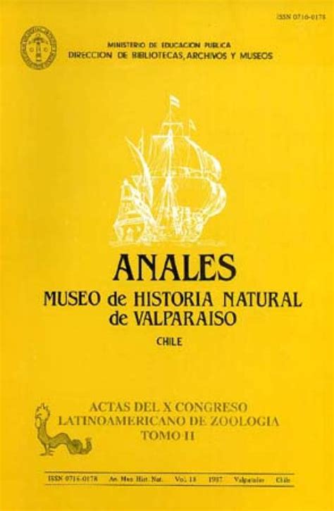 Anales Del Museo De Historia Natural De Valparaíso Volumen 18 1987