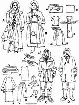 Clothing Medieval Peasant Coloring Pages Drawing Clothes Renaissance Visit sketch template