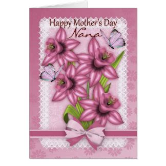 happy mothers day nana cards zazzle
