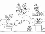 Mario Wii Coloring Pages Super Bros Getdrawings sketch template