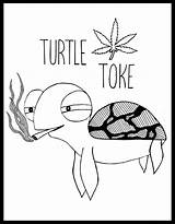 Trippy Stoner Marijuana Draw Toke Paintingvalley Cannabis sketch template