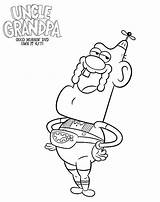 Coloring Grandpa Pages Uncle Cartoon Printable Network Grandfather Belly Bag Para Escolha Pasta Getcolorings Template Mamalikesthis sketch template