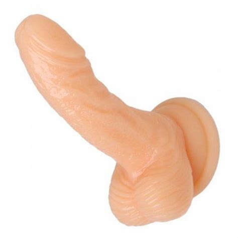 silicone 4 inch realistic suction cup mini dildo flesh gay sex toys tla video
